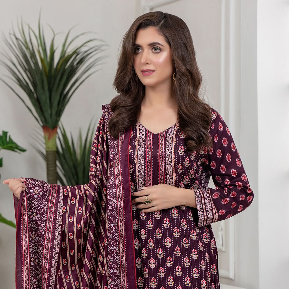 Sahil Printed Lawn 3 Pcs Un-Stitched Suit Vol 4 - 2, Women, 3Pcs Shalwar Suit, ZS Textiles, Chase Value