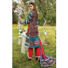Anum Classic Printed Lawn 3 Pcs Un-Stitched Suit Vol 3 - 1-B, Women, 3Pcs Shalwar Suit, Al-Zohaib Textiles, Chase Value