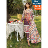 Anum Classic Printed Lawn 3 Pcs Un-Stitched Suit Vol 3 - 2-B, Women, 3Pcs Shalwar Suit, Al-Zohaib Textiles, Chase Value