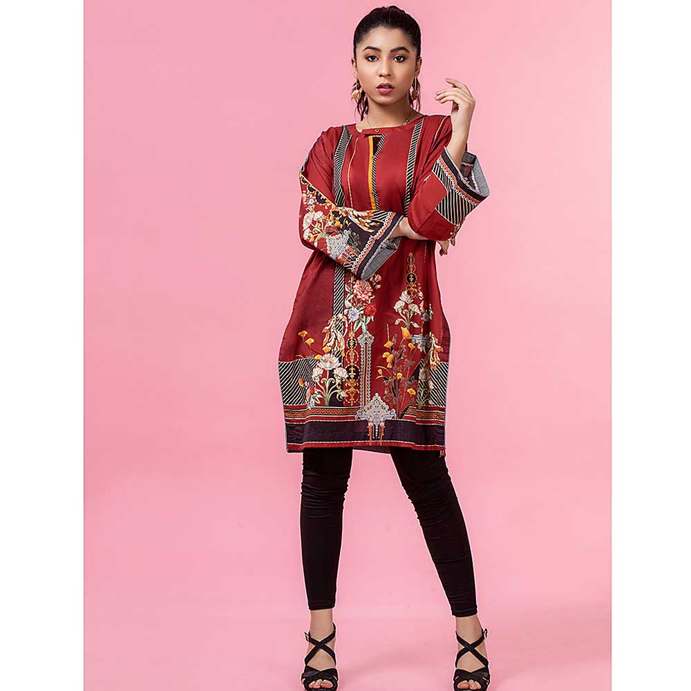 Regalia Tunic Printed Cambric Lawn Un-Stitched Kurti Vol 2 - 02, Women, Unstitched Kurti, Regalia Textiles, Chase Value