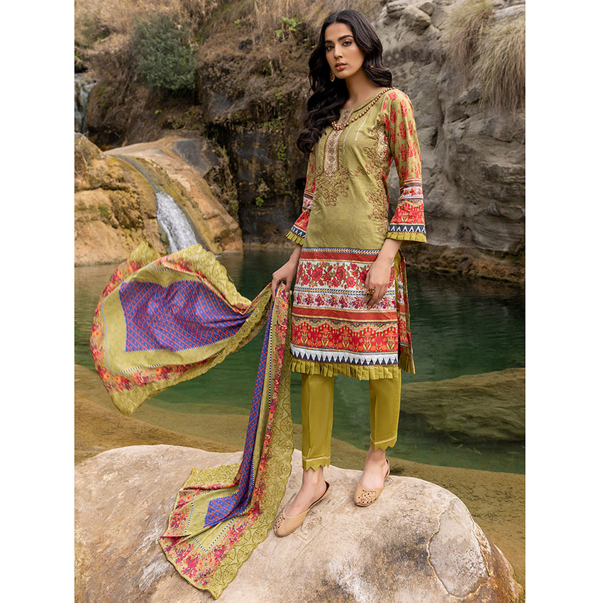 Iman Emboroidered Un-Stitched 3Pcs Suit - 02, Women, 3Pcs Shalwar Suit, Regalia Textiles, Chase Value