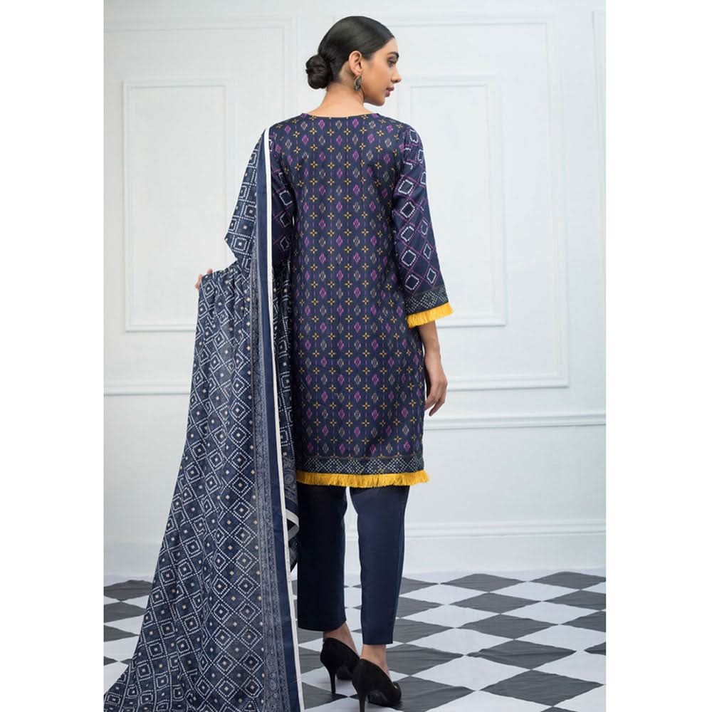 Signature Icon Printed Lawn 3 Piece Un-Stitched Suit Vol 2 - 1 B, Women, 3Pcs Shalwar Suit, ZS Textiles, Chase Value