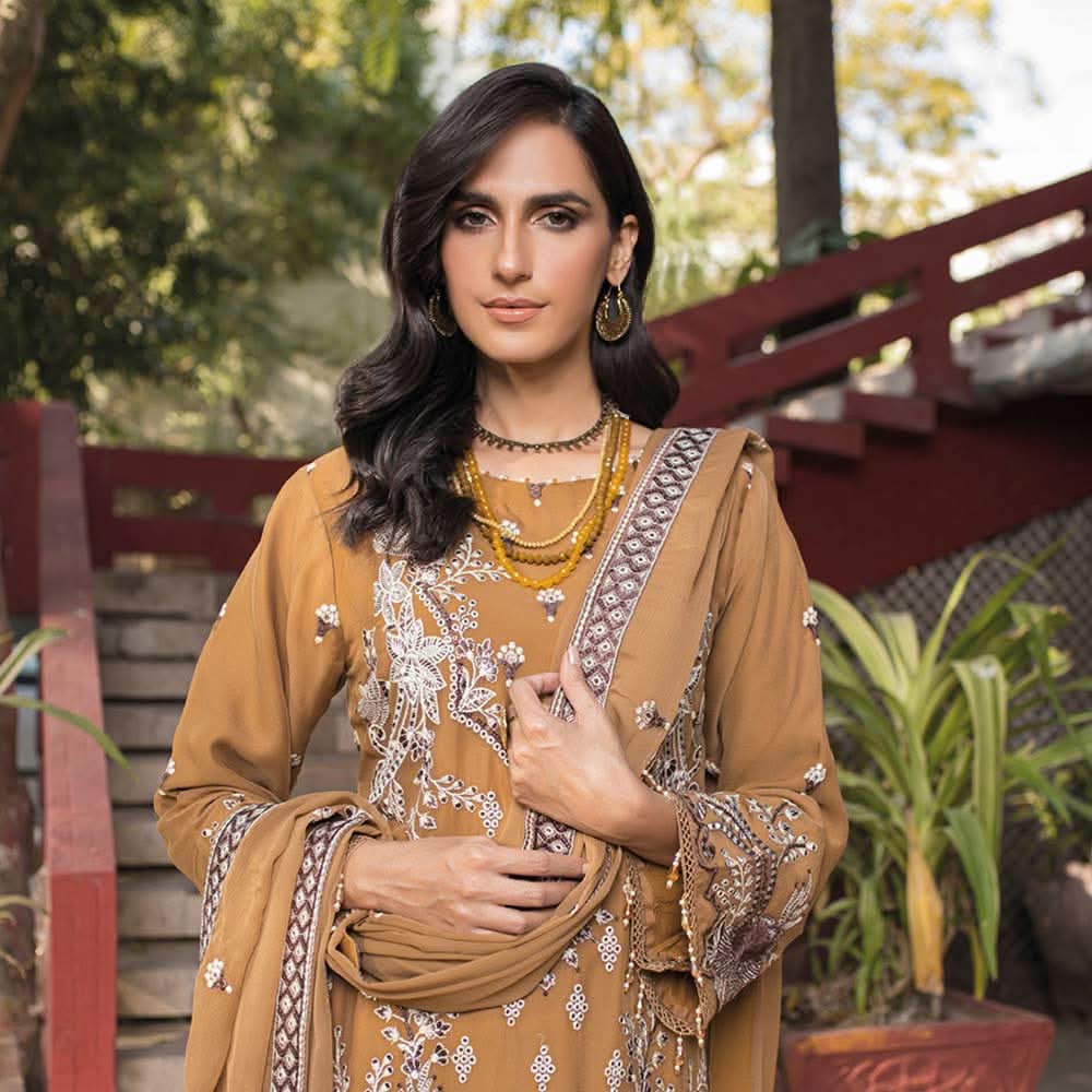 Schick Eman Embroidered Lucxury 3Pcs Unstitched Suit - 2, Women, 3Pcs Shalwar Suit, Schick Creation, Chase Value