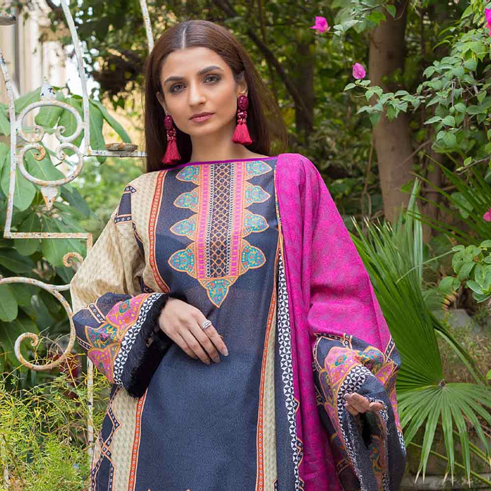 Digital Printed Karandi 3 Piece Un-Stitched Suit - 02, Women, 3Pcs Shalwar Suit, Regalia Textiles, Chase Value