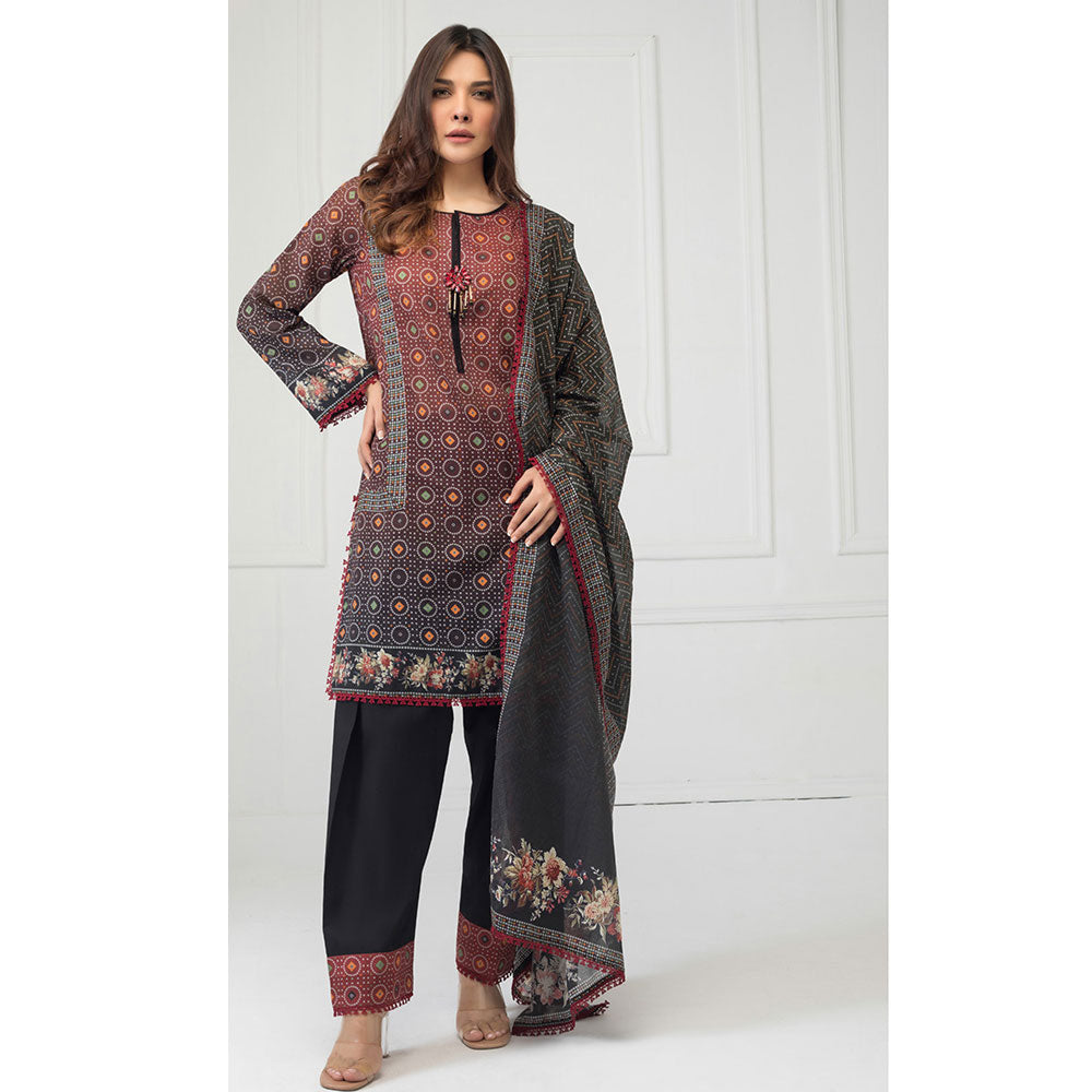 Regalia Printed Lawn 3 Piece Un-Stitched Suit - 02, Women, 3Pcs Shalwar Suit, Regalia Textiles, Chase Value