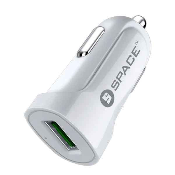 Single Port Usb Car Charger 2.4A Cc-150 - White, USB Cables, Chase Value, Chase Value