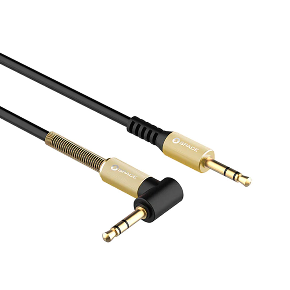 Spring Aux Cable 2000Mm Ax-495 - Black, USB Cables, Chase Value, Chase Value