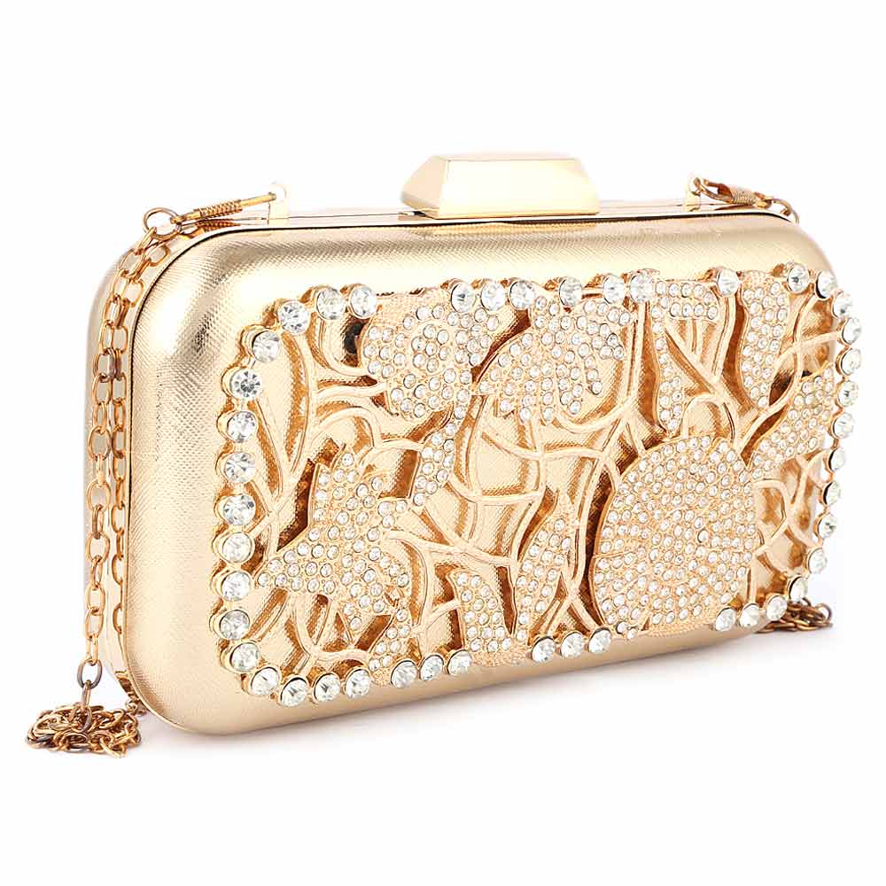 Women's Bridal Clutch (20115) - Gold, Women, Clutches, Chase Value, Chase Value