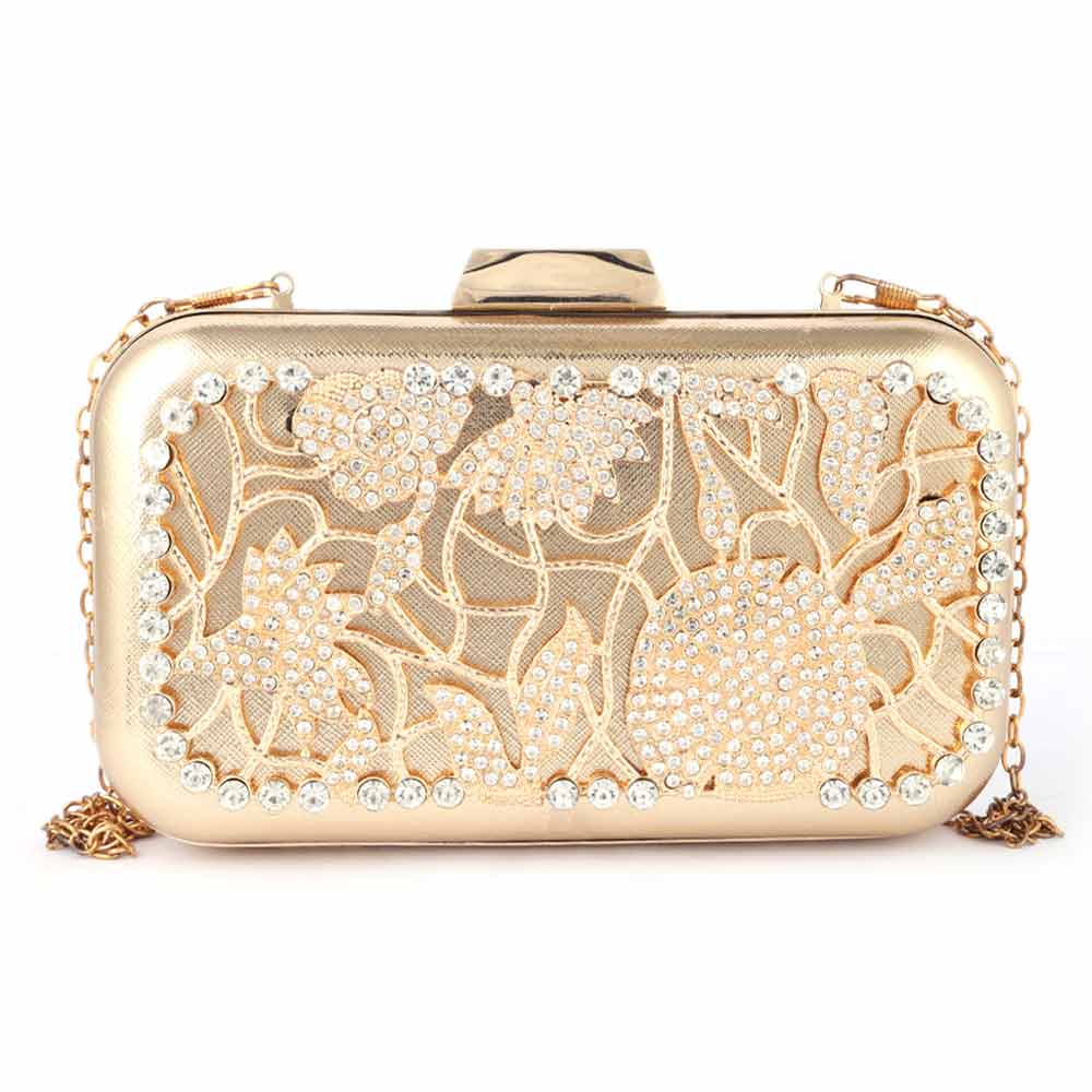 Women's Bridal Clutch (20115) - Gold, Women, Clutches, Chase Value, Chase Value