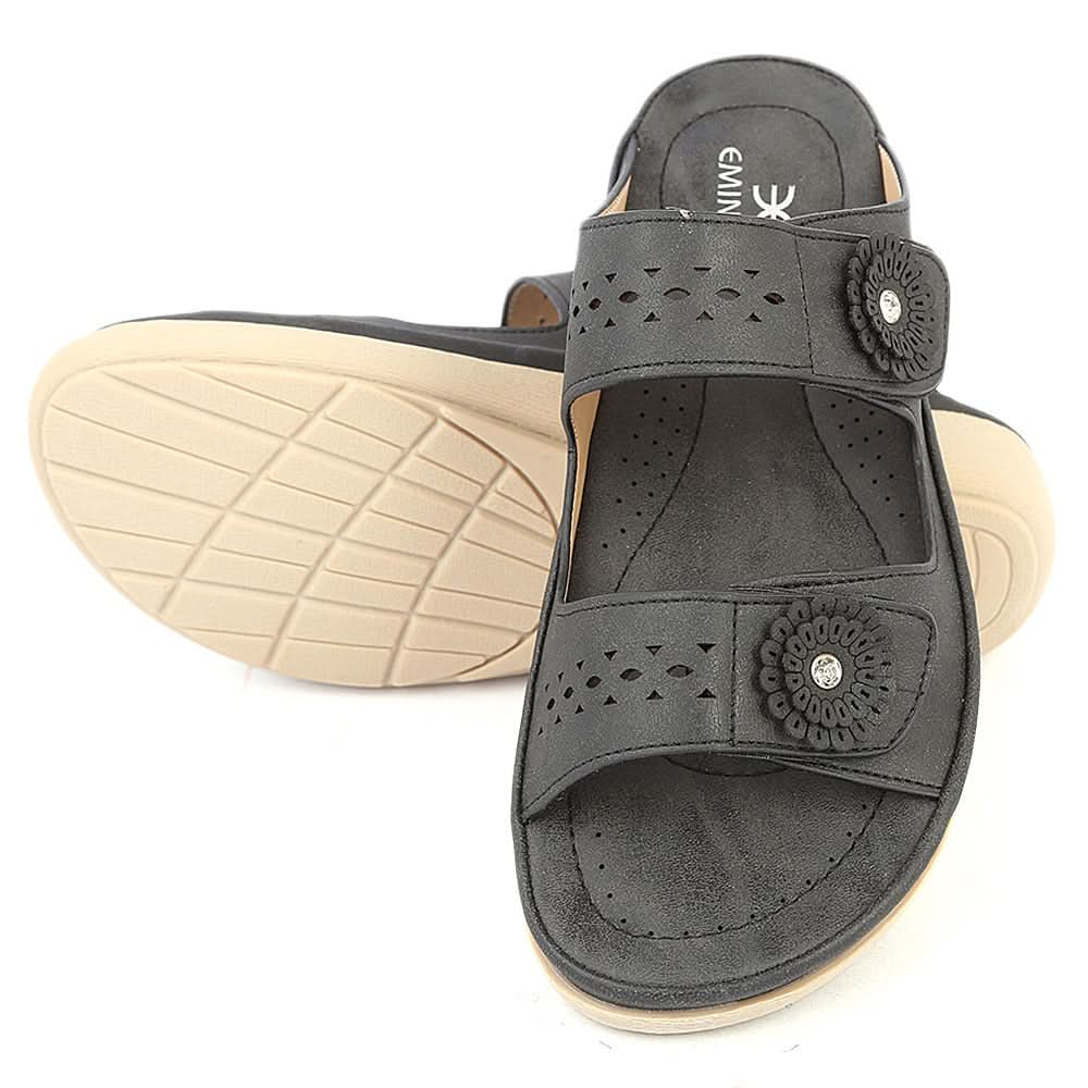 Women's Slipper (2019-18) - Black, Women, Slippers, Chase Value, Chase Value