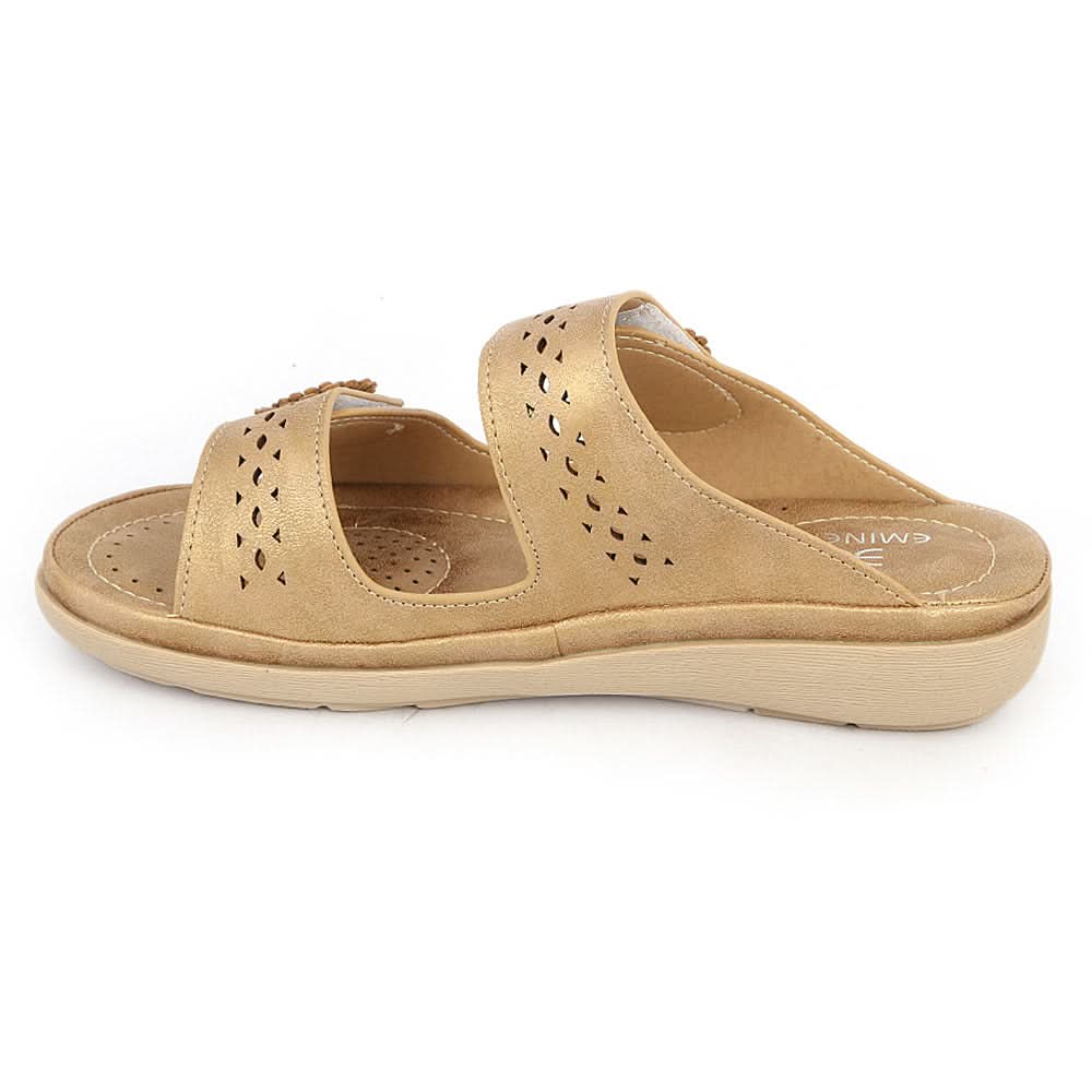 Women's Slipper (2019-18) - Golden, Women, Slippers, Chase Value, Chase Value