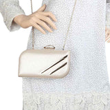 Women's Fancy Clutch (2019) - Champagne, Women, Clutches, Chase Value, Chase Value