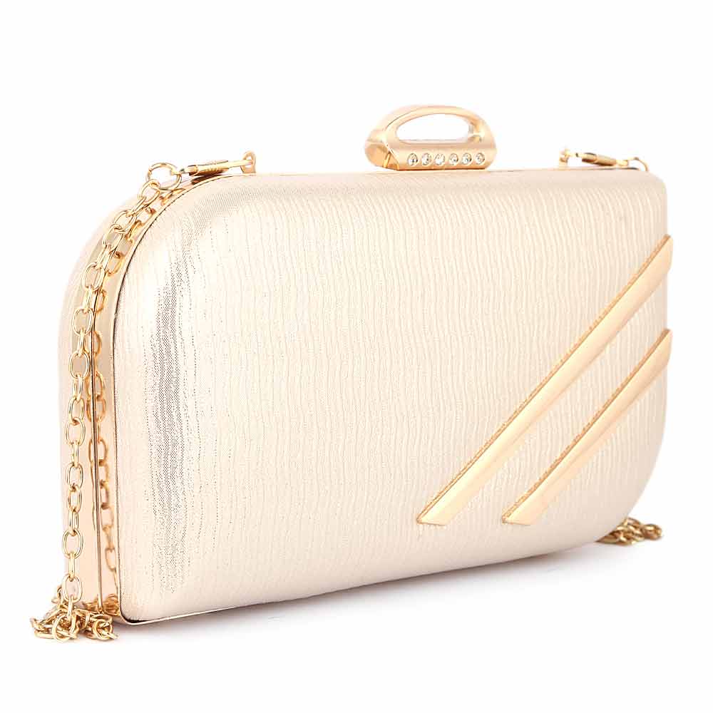 Women's Fancy Clutch (2019) - Champagne, Women, Clutches, Chase Value, Chase Value
