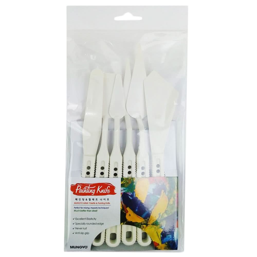 Mungyo Painting Knife MPPK-6 - White, Kids, Educational Toys, Chase Value, Chase Value