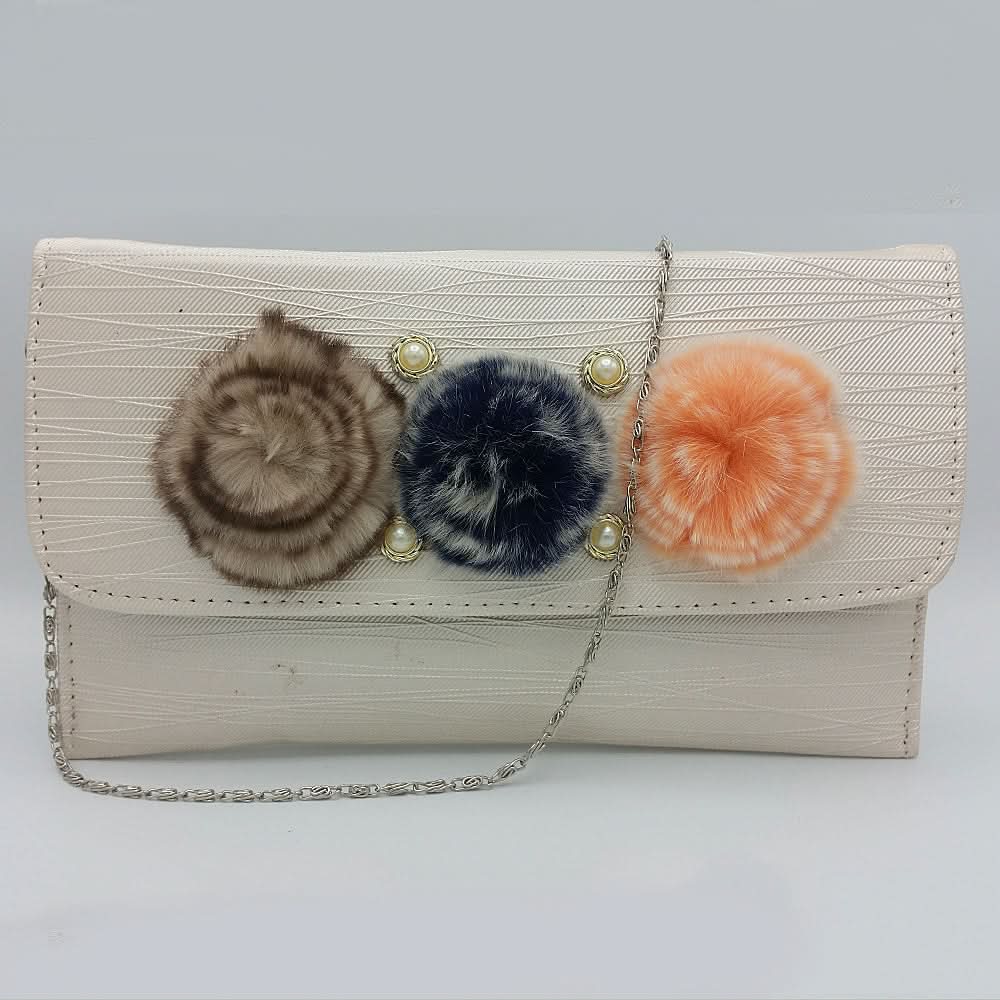 Women's Clutch K-2097 - Off White, Women, Clutches, Chase Value, Chase Value