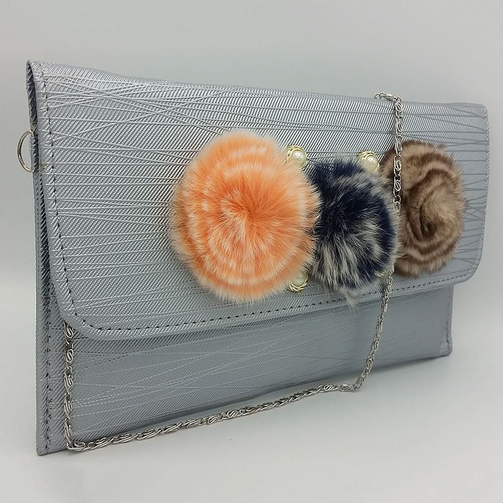 Women's Clutch K-2097 - Light Grey, Women, Clutches, Chase Value, Chase Value