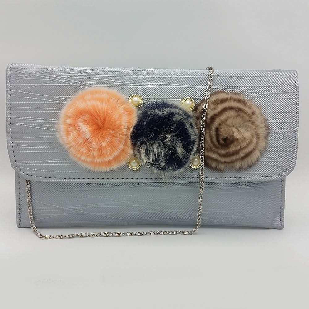 Women's Clutch K-2097 - Light Grey, Women, Clutches, Chase Value, Chase Value