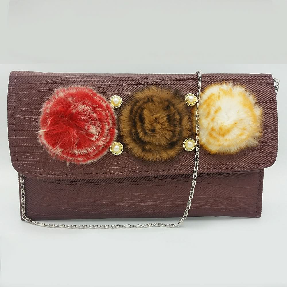 Women's Clutch K-2097 - Maroon, Women, Clutches, Chase Value, Chase Value