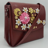 Women's Shoulder Bag K-1224 - Maroon, Women, Bags, Chase Value, Chase Value