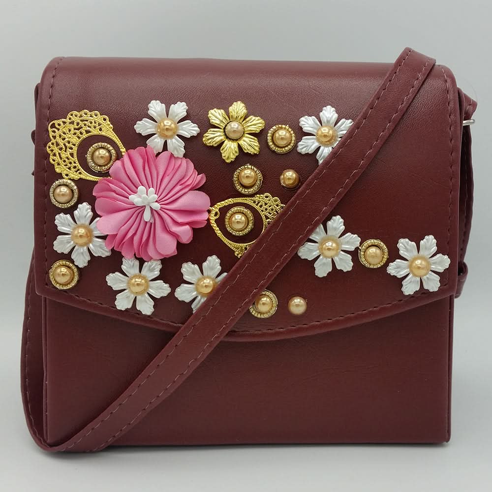 Women's Shoulder Bag K-1224 - Maroon, Women, Bags, Chase Value, Chase Value