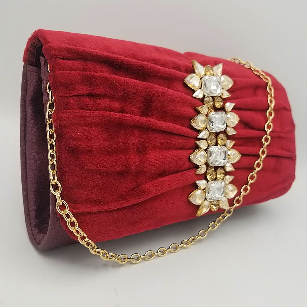 Women's Clutch 6790 - Maroon, Women, Clutches, Chase Value, Chase Value