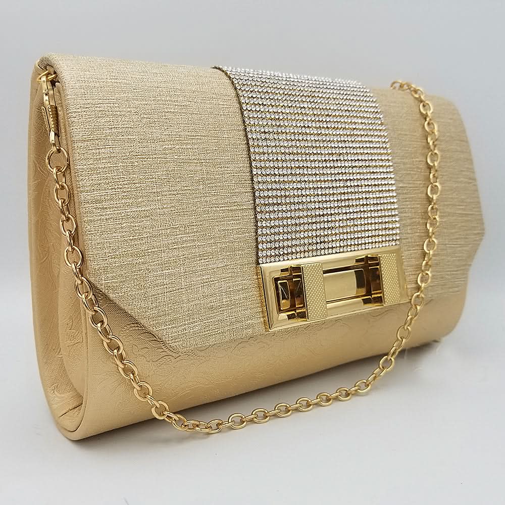 Women's Clutch 6838 - Golden, Women, Clutches, Chase Value, Chase Value