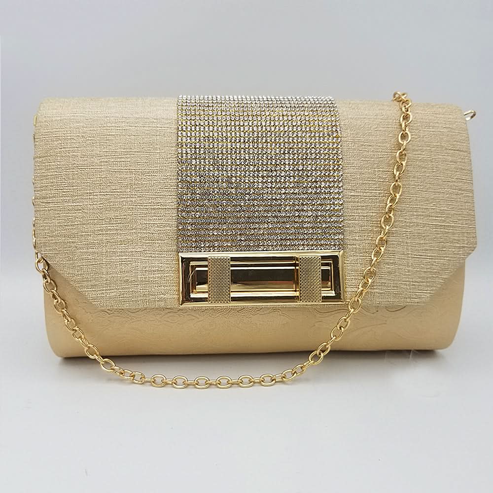 Women's Clutch 6838 - Golden, Women, Clutches, Chase Value, Chase Value