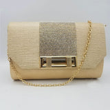Women's Clutch 6838 - Golden, Women, Clutches, Chase Value, Chase Value