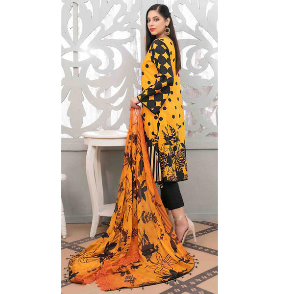 ZAAFIRA Viscose Digital Printed Embroidered 3 Pcs Un-Stitched Suit - 2021, Women, 3Pcs Shalwar Suit, Tawakkal Fabrics, Chase Value