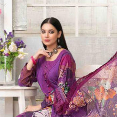 ZAAFIRA Viscose Digital Printed Embroidered 3 Pcs Un-Stitched Suit - 2024, Women, 3Pcs Shalwar Suit, Tawakkal Fabrics, Chase Value