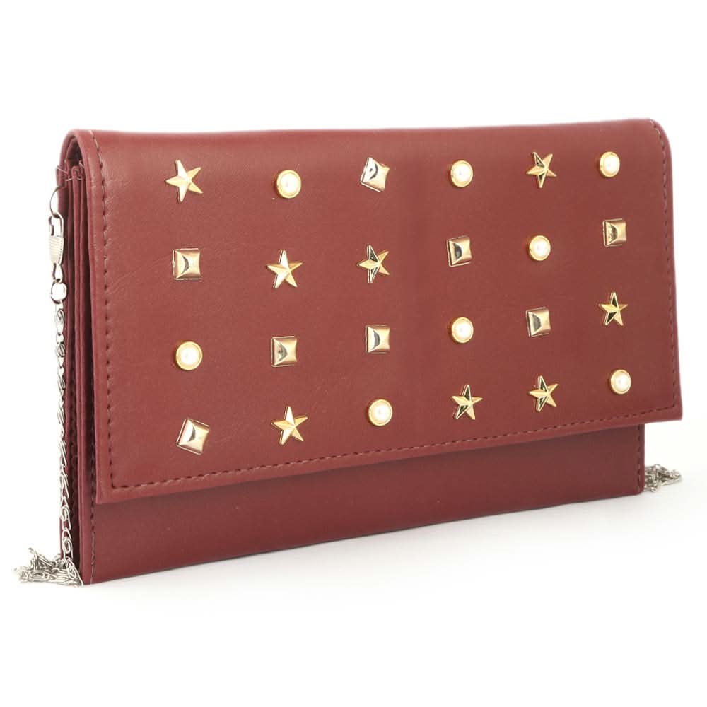 Women's Clutch (2053) - Maroon, Women, Clutches, Chase Value, Chase Value
