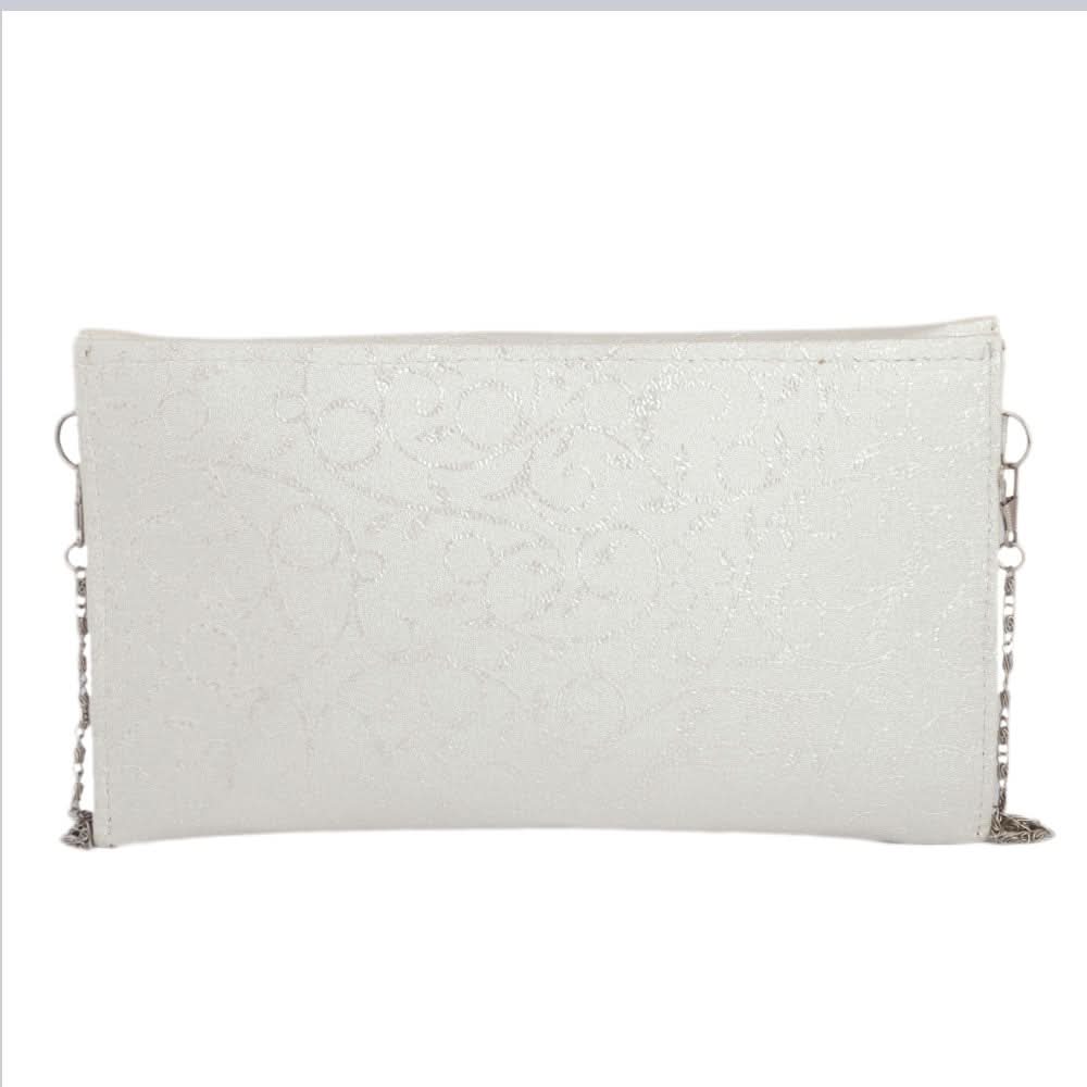 Women's Clutch (Kam-2054) - White, Women, Clutches, Chase Value, Chase Value