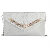 Women's Clutch (Kam-2054) - Silver, Women, Clutches, Chase Value, Chase Value