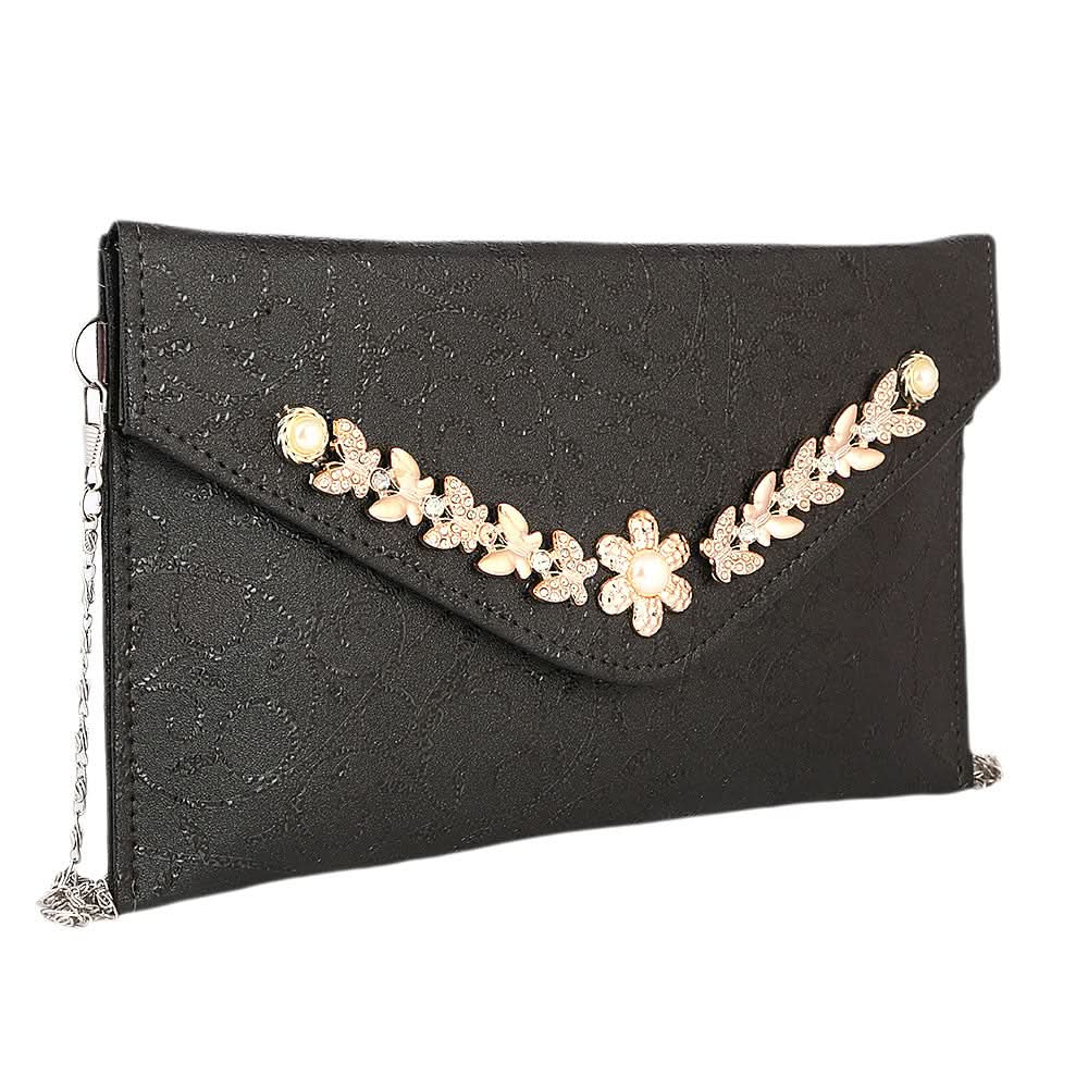 Women's Clutch (Kam-2054) - Black, Women, Clutches, Chase Value, Chase Value