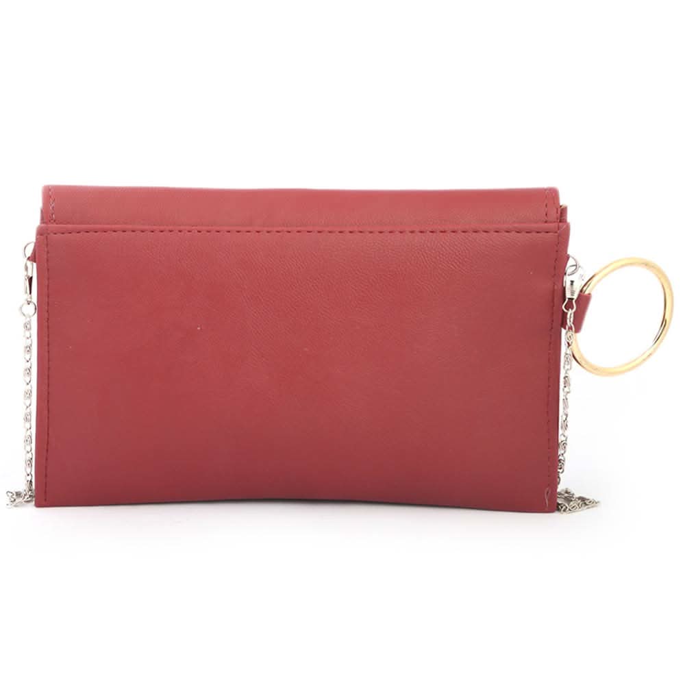 Women's Clutch (Kam-2060) - Maroon, Women, Clutches, Chase Value, Chase Value