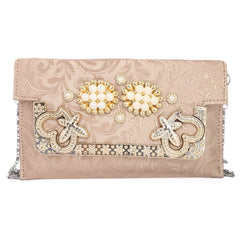 Women's Fancy Clutch (K-2077) - Light Brown, Women, Clutches, Chase Value, Chase Value