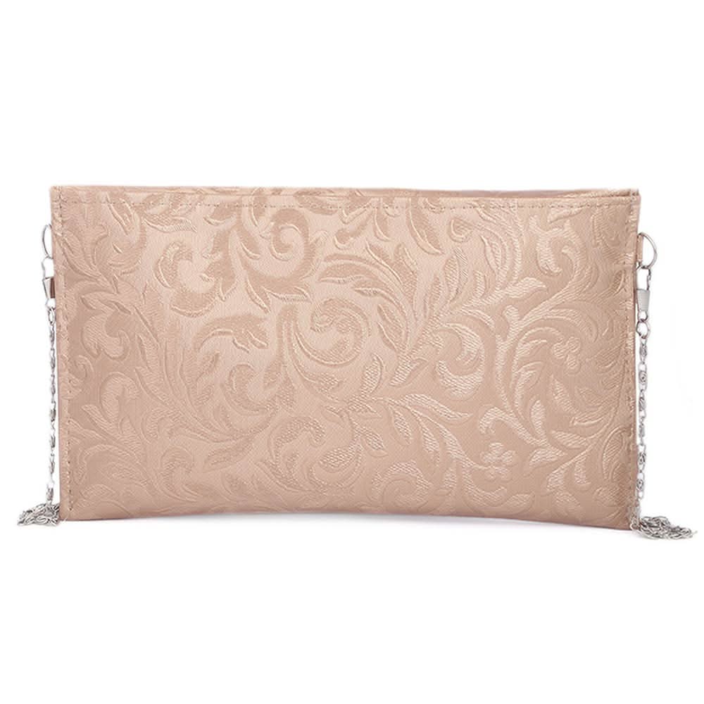 Women's Fancy Clutch (K-2077) - Light Brown, Women, Clutches, Chase Value, Chase Value