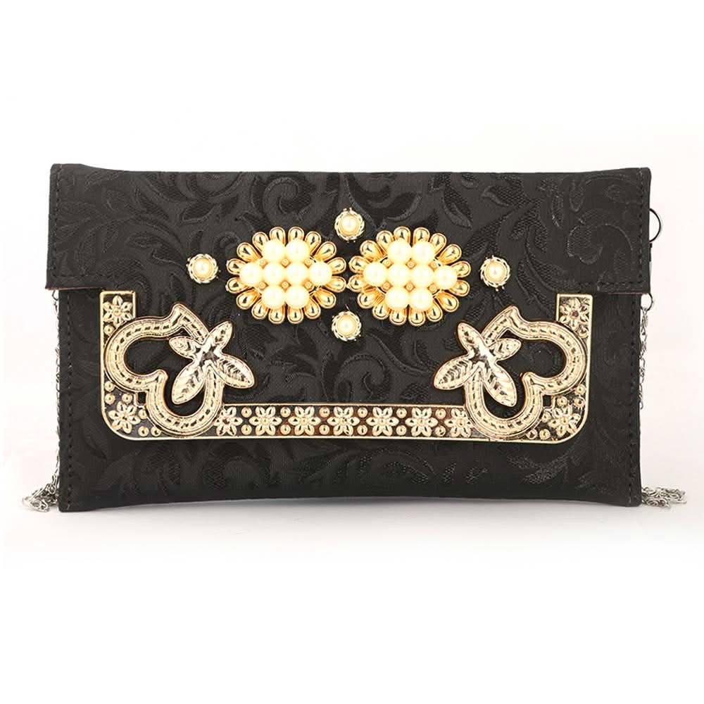 Women's Fancy Clutch (K-2077) - Black, Women, Clutches, Chase Value, Chase Value