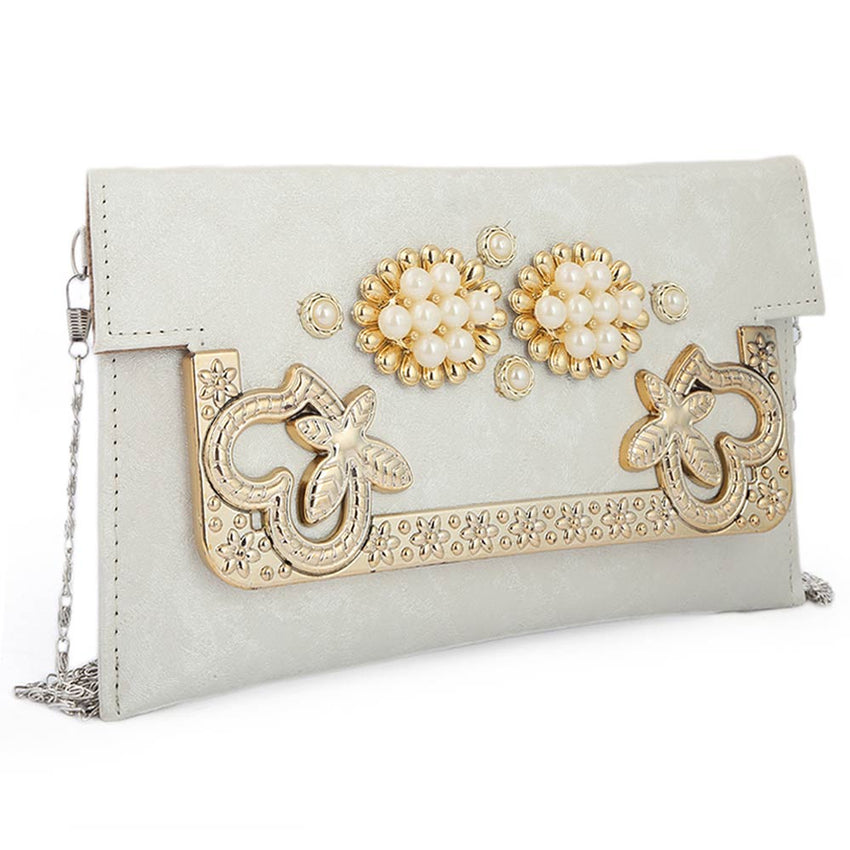 Women's Fancy Clutch (K-2077) - Grey, Women, Clutches, Chase Value, Chase Value