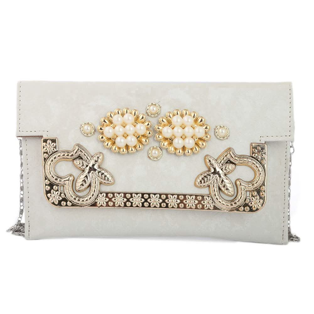 Women's Fancy Clutch (K-2077) - Grey, Women, Clutches, Chase Value, Chase Value