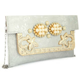 Women's Fancy Clutch (K-2077) - White, Women, Clutches, Chase Value, Chase Value