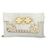 Women's Fancy Clutch (K-2077) - White, Women, Clutches, Chase Value, Chase Value