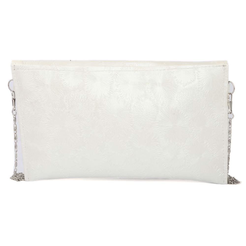 Women's Fancy Clutch (K-2078) - White, Women, Clutches, Chase Value, Chase Value