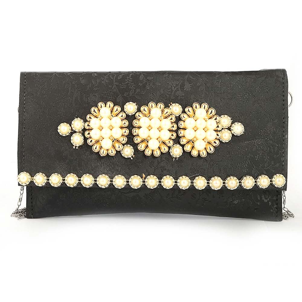 Women's Fancy Clutch (K-2078) - Black, Women, Clutches, Chase Value, Chase Value