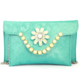 Women's Fancy Clutch (K-2082) - Sea Green, Women, Clutches, Chase Value, Chase Value
