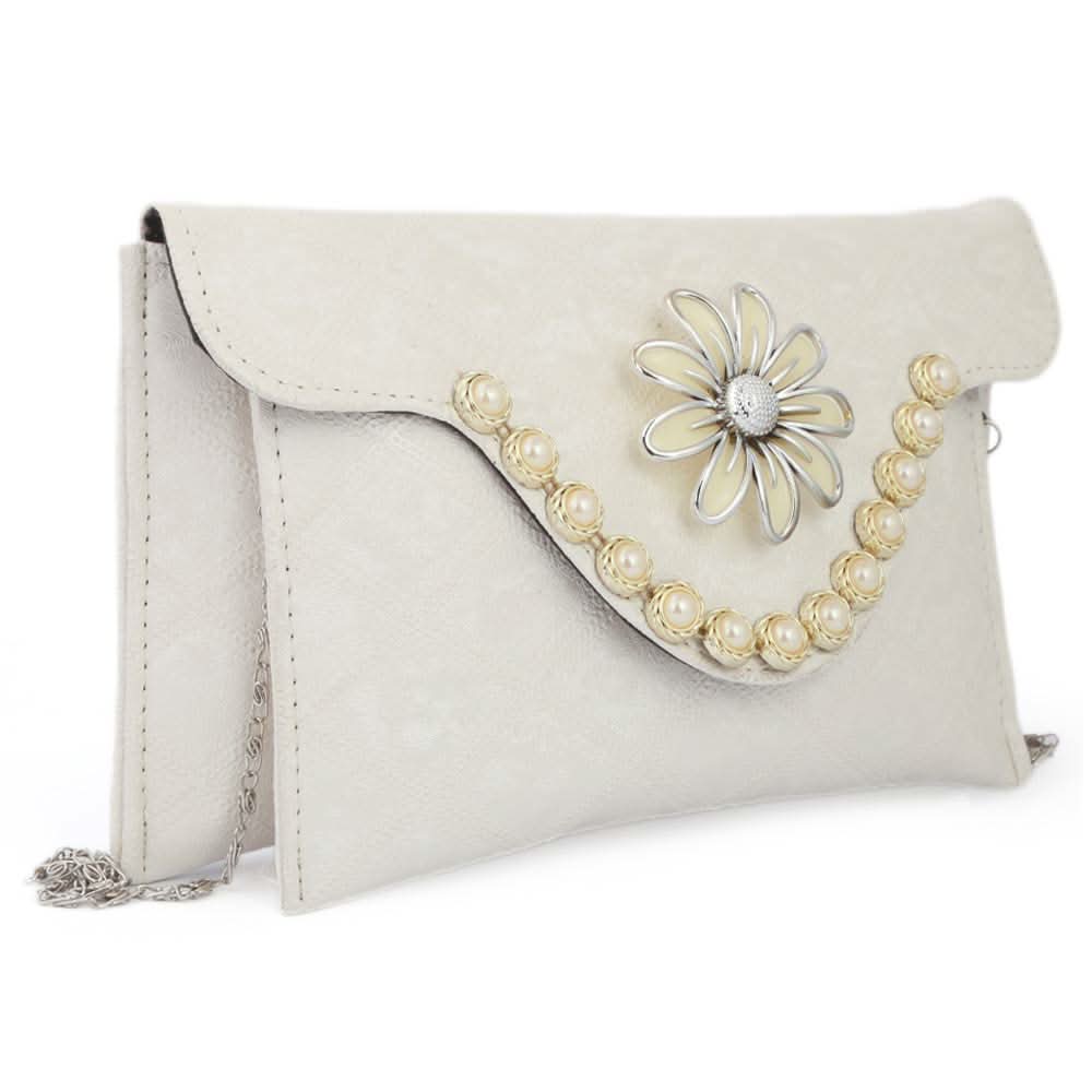 Women's Fancy Clutch (K-2082) - White, Women, Clutches, Chase Value, Chase Value