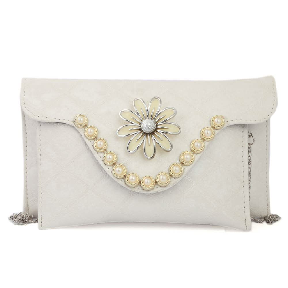 Women's Fancy Clutch (K-2082) - White, Women, Clutches, Chase Value, Chase Value