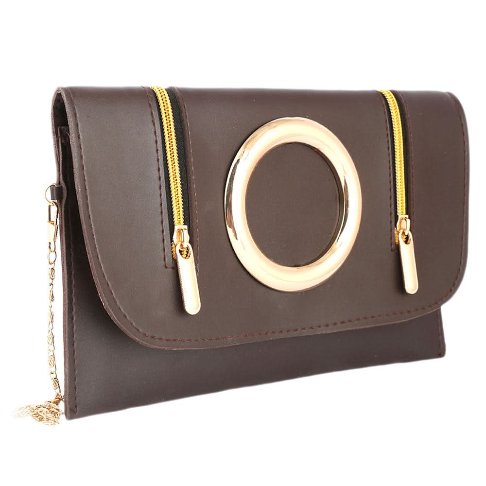 Women's Clutch (K-2083) - Coffee, Women, Clutches, Chase Value, Chase Value