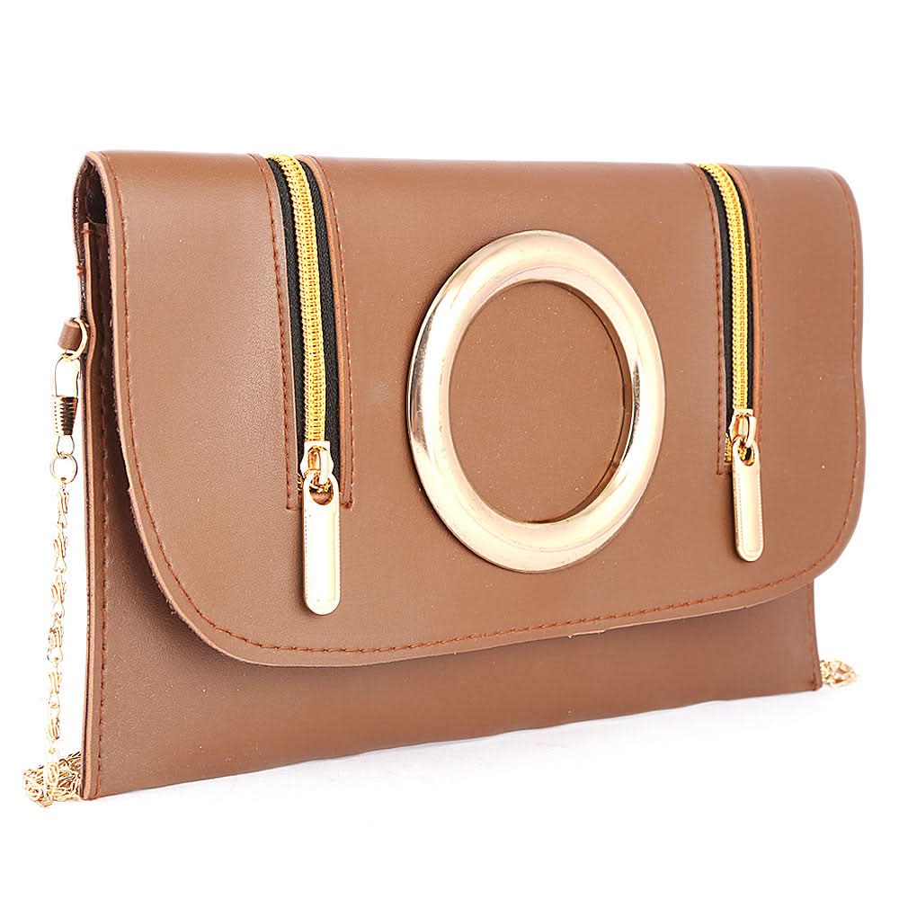 Women's Clutch (K-2083) - Brown, Women, Clutches, Chase Value, Chase Value