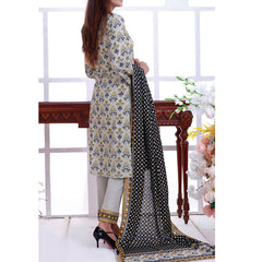 VS Daman Cambric Printed 3 Pcs Un-Stitched Suit Vol 1 - A-2101, Women, 3Pcs Shalwar Suit, VS Textiles, Chase Value